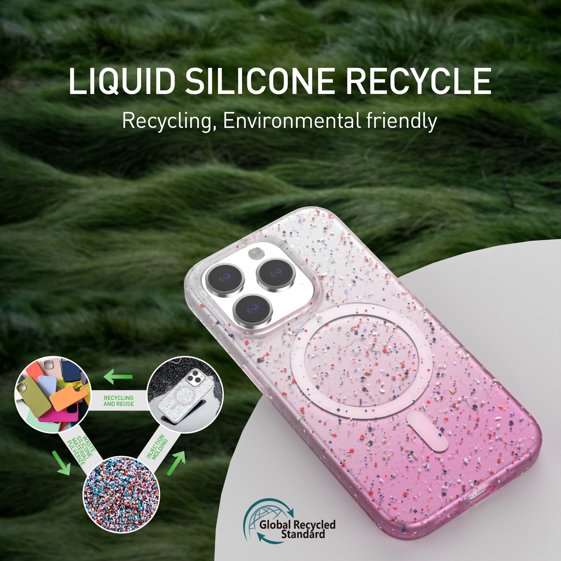 Starry Sky | Liquid Silicone MagSafe Phone Case Grip Set