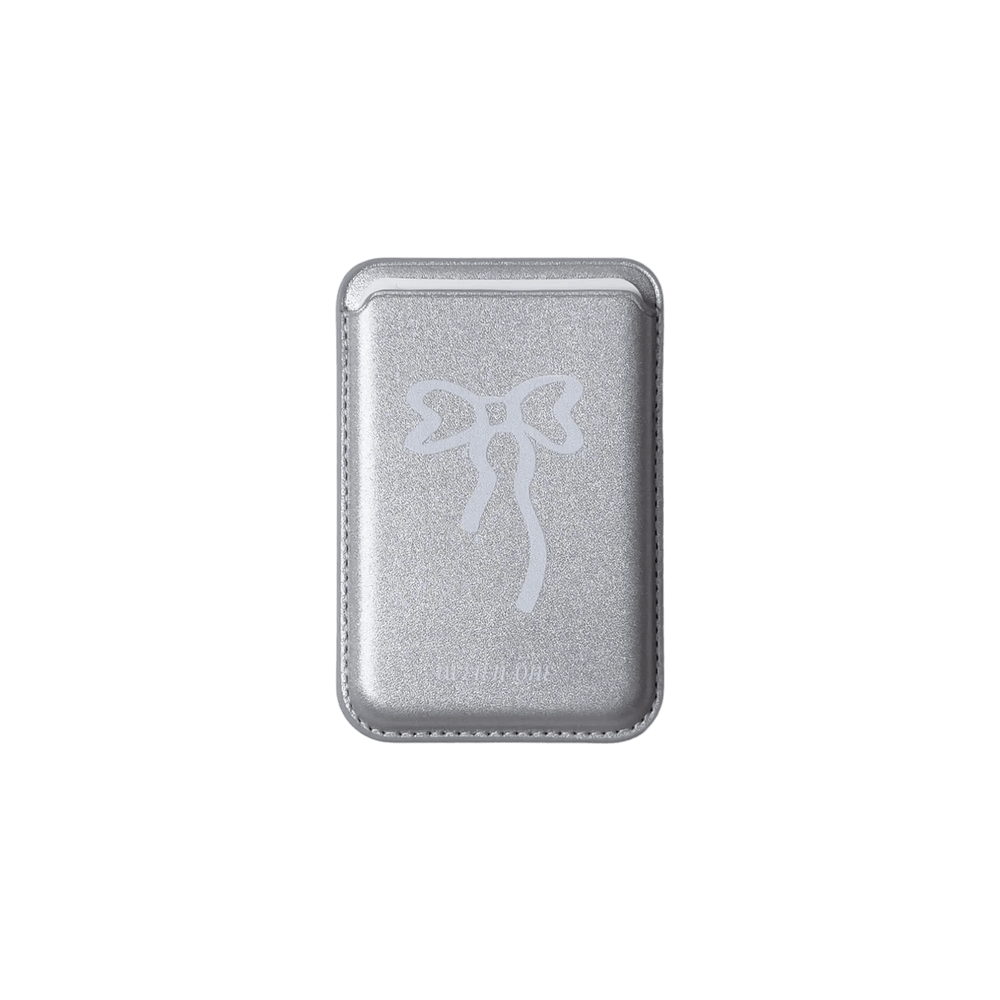 Silver Bows | MagSafe Wallet - PadaSnap