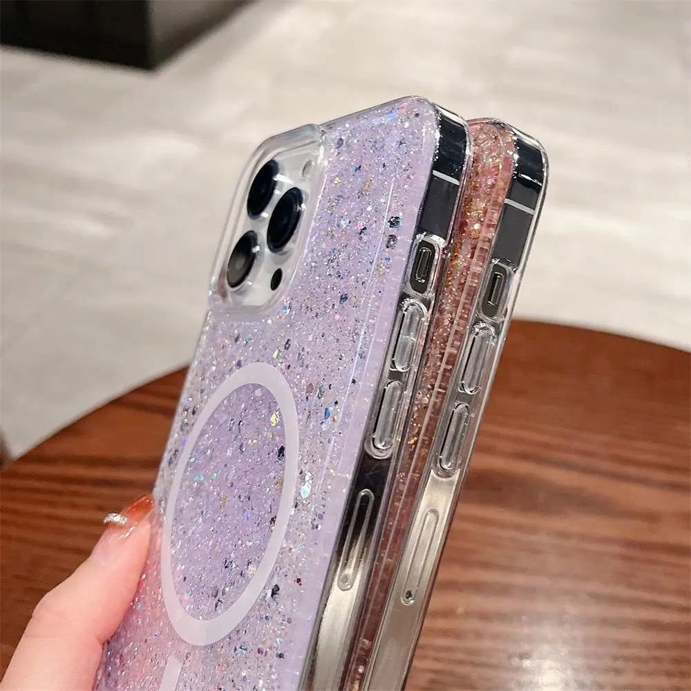 Sparkling Sequins | MagSafe Phone Case - PadaSnap