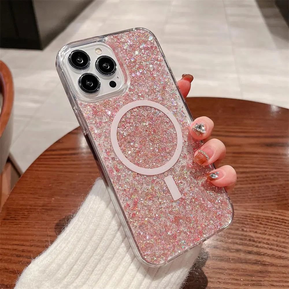 Sparkling Sequins | MagSafe Phone Case - PadaSnap