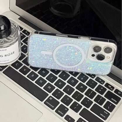 Sparkling Sequins | MagSafe Phone Case With Grip - PadaSnap