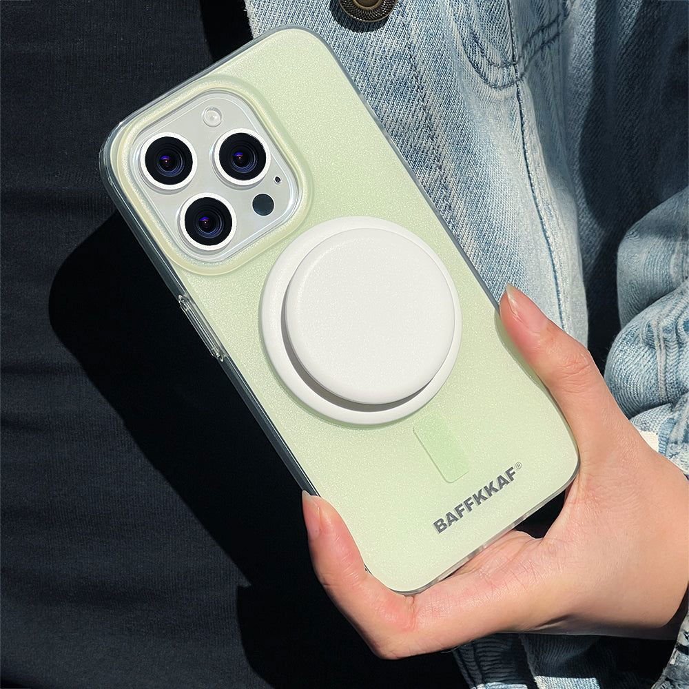 Sweet Stroll | Green MagSafe Phone Case With Grip - PadaSnap