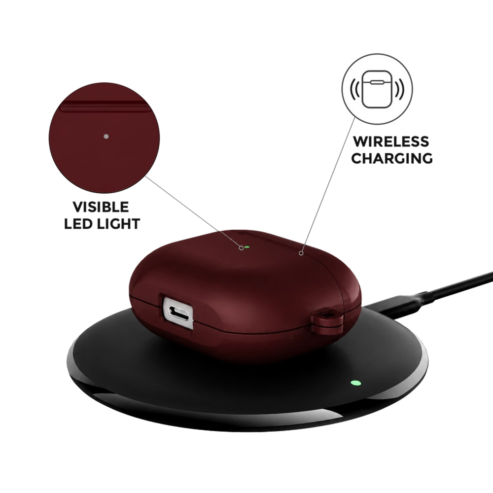 Burgundy AirPods Case