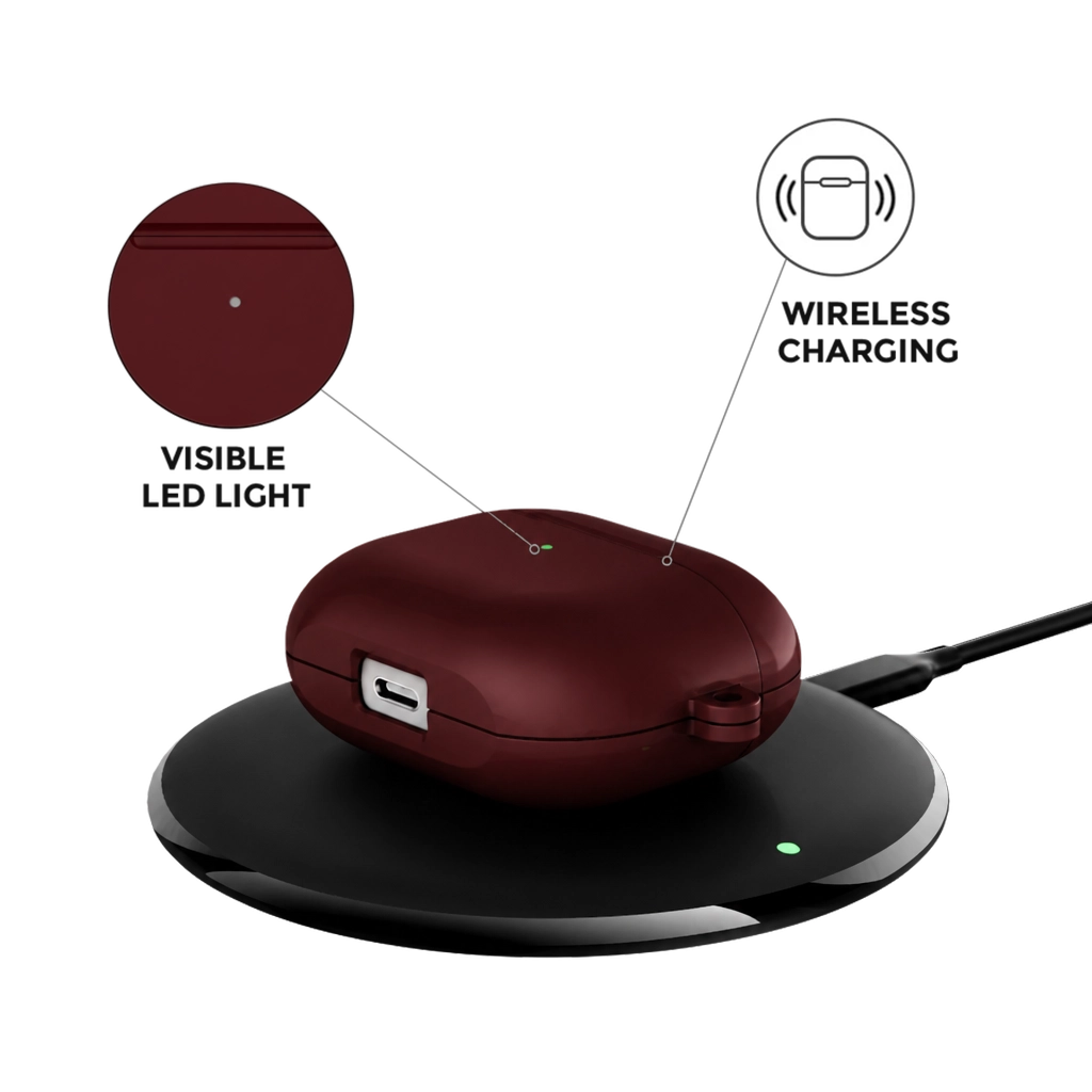 Burgundy AirPods Case