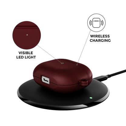 Burgundy AirPods Case
