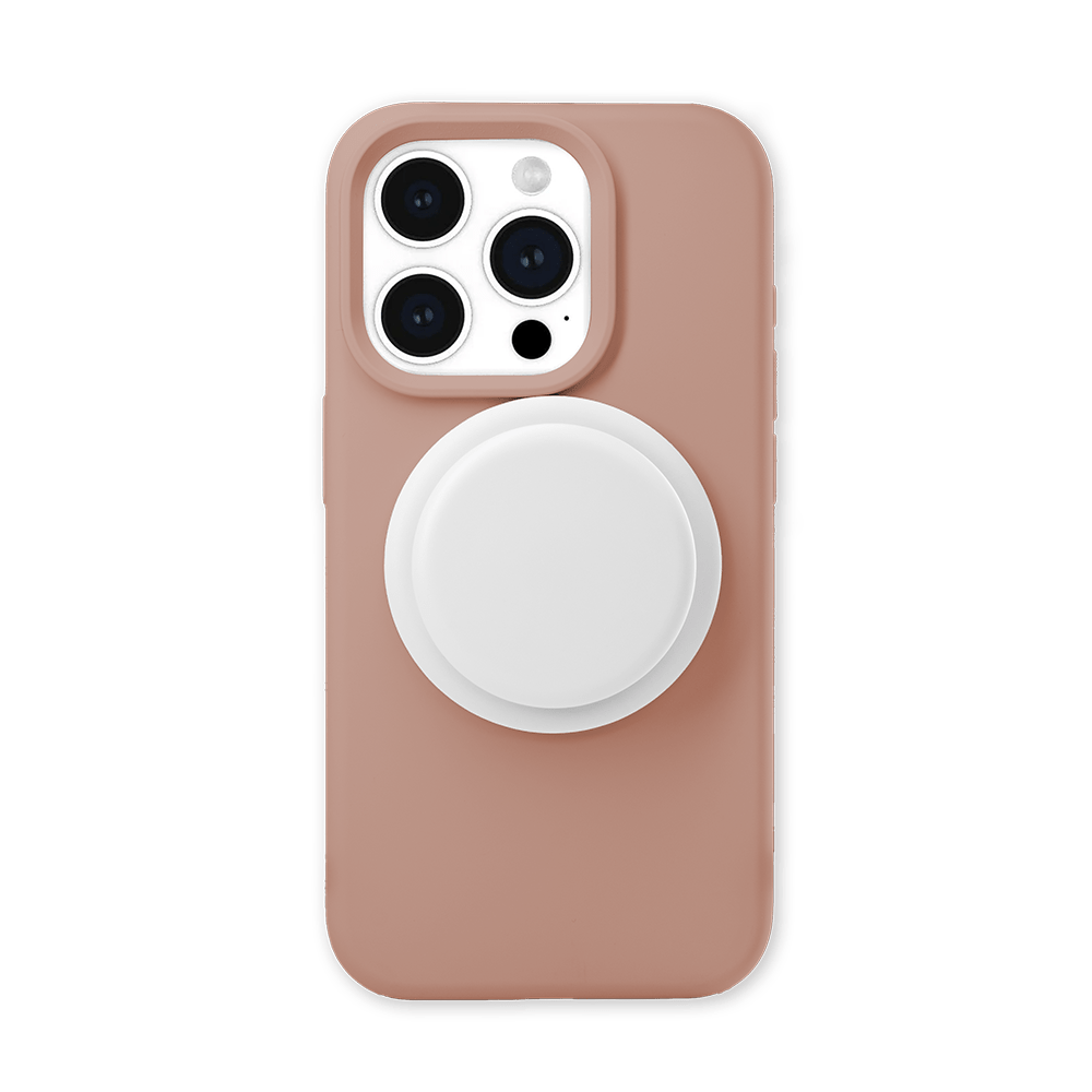 Velvet Touch | Caramel Soft Silicone MagSafe Phone Case With Grip - PadaSnap