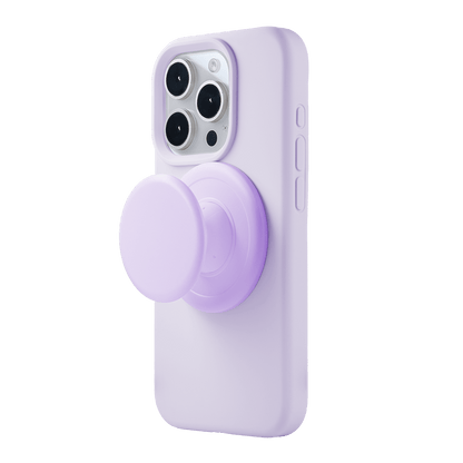 Velvet Touch | Lavender Soft Silicone MagSafe Phone Case With Grip - PadaSnap