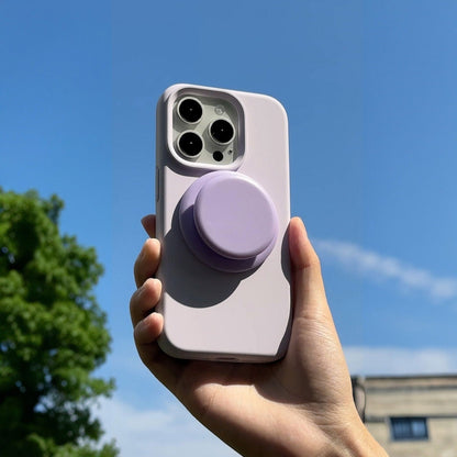 Velvet Touch | Lavender Soft Silicone MagSafe Phone Case With Grip - PadaSnap