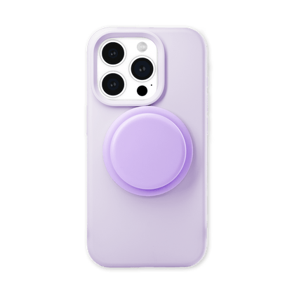 Velvet Touch | Lavender Soft Silicone MagSafe Phone Case With Grip - PadaSnap