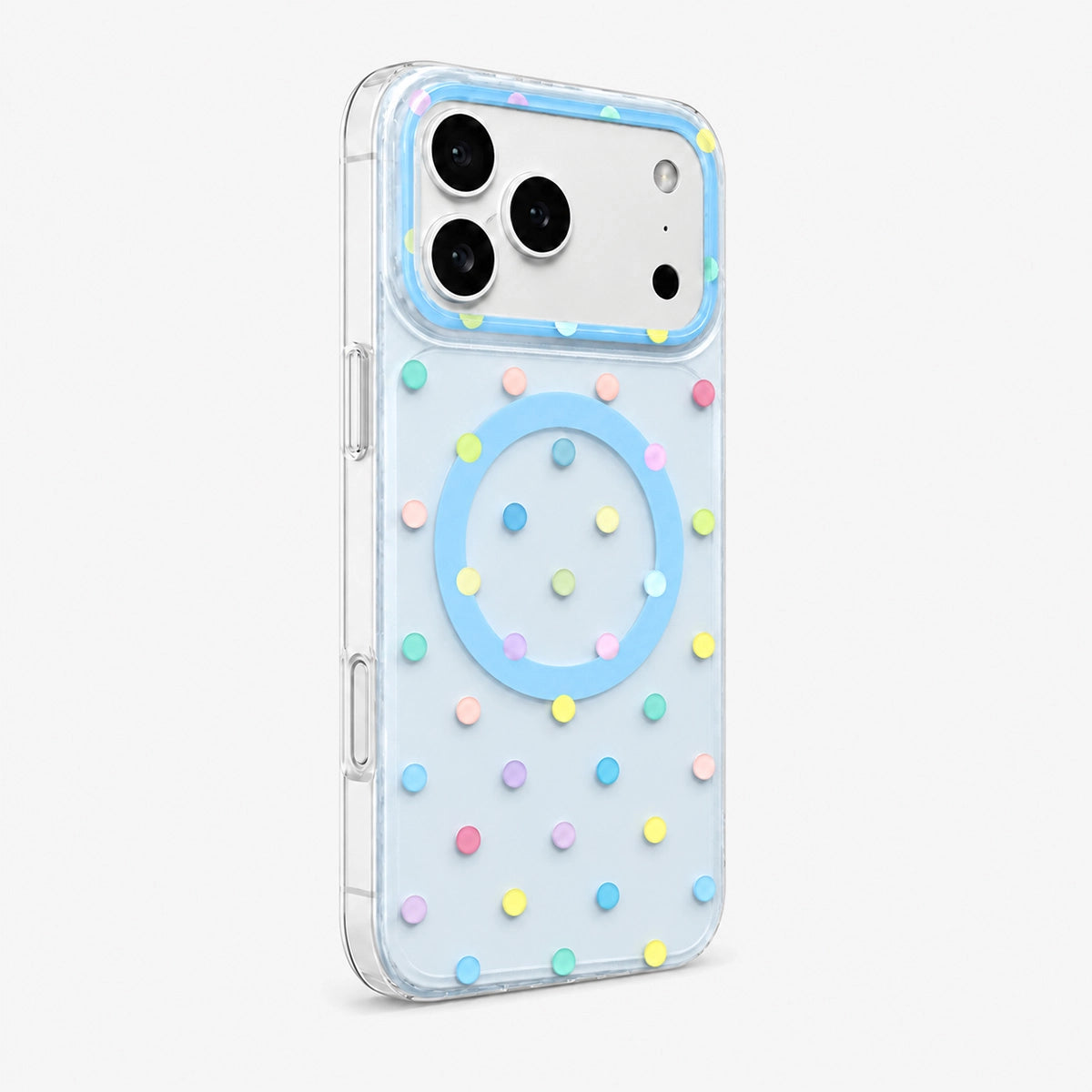 Colorful Dots Clear MagSafe Phone Case