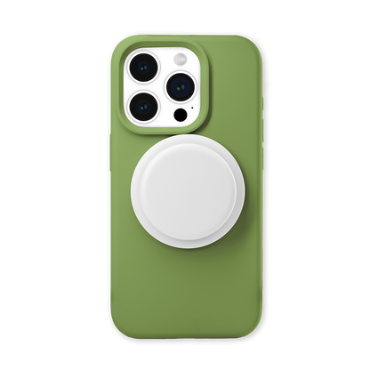 Velvet Touch | Avocado Soft Silicone MagSafe Phone Case With Grip